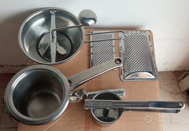 Set Utensili Cucina in Acciaio Inox