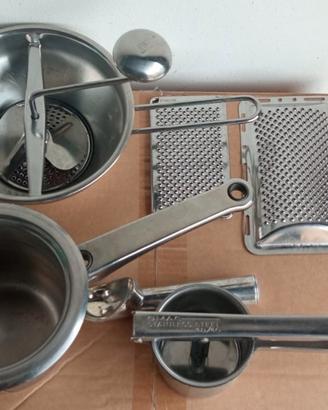 Set Utensili Cucina in Acciaio Inox