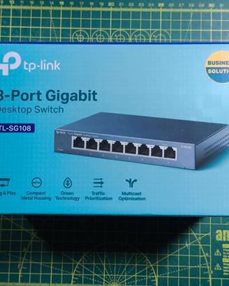 TP-Link TL-SG108 Gigabit 8 porte.