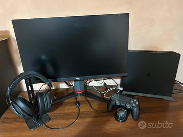 Play Station 4 Slim 1T con monitor AOC 24”