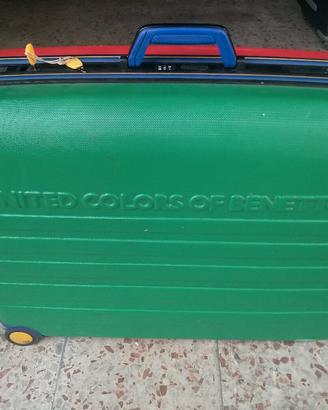 Valigia trolley da viaggio Benetton anni '80