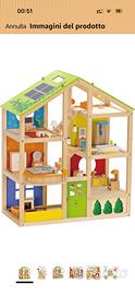 splendida Casa bambole in legno HOPE