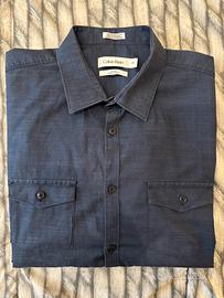 Camicia Calvin Klein slim fit taglia L uomo blu