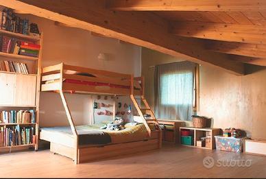 Letto a castello in faggio come nuovo