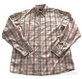 Camicia Wrangler Beige a Quadri Taglia L Ottime