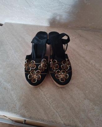 Espadrillas donna decorazioni oro