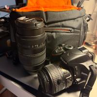 Nikon D3200 con 2 Obiettivi