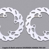 Coppia di dischi anteriori SHURIKEN HONDA TRX 420
