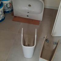 doppio lavabo in ceramica nuovo