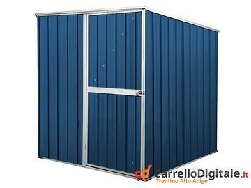 Box da giardino lamiera 175x185cm 2,92mq blu