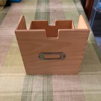 Scatola organizer in legno