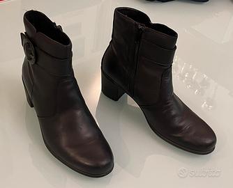 Scarpe  Enval stivaletti vera pelle nera