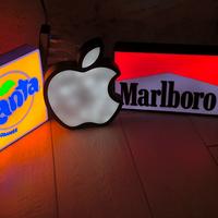 Set di 3 lightbox lampade led