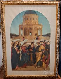 Quadro Stampa "Sposalizio della Vergine" Raffaello