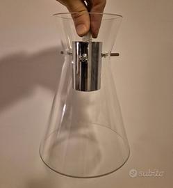 Lampada discendente in vetro soffiato a "campana"