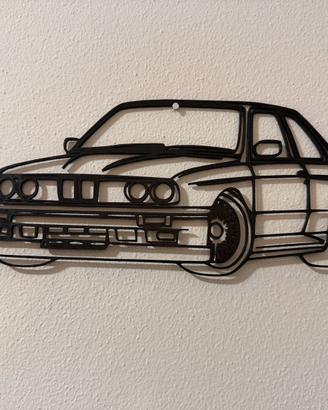 BMW M3 e30 decorazione murale