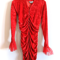 Abito vintage anni 80 rosso