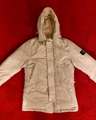 Piumino parka stone island beige taglia m