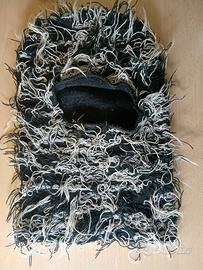 Passamontagna distressed lavorato a maglia