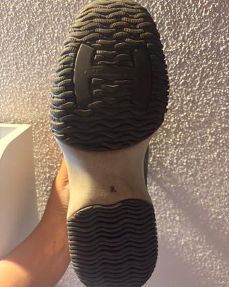 Hogan intercative sneakers donna grige in camoscio