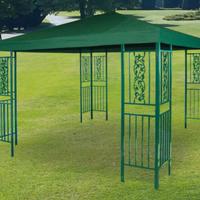 Gazebo da Giardino in metallo verde 3x4 m. NUOVO