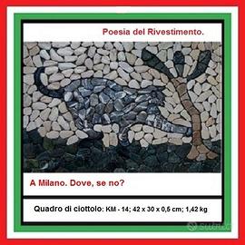 Ciottoli di fiume, GATTO quadro.