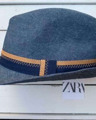 Cappello Bambino Zara 3-5 anni 51cm Cotone Blu