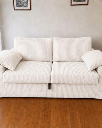 Divano Letto 2 Posti ADILE (Confalone) Panna