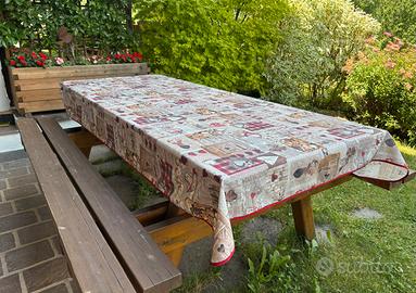 Tovaglia antimacchia motivo tirolese cm 240 x 140