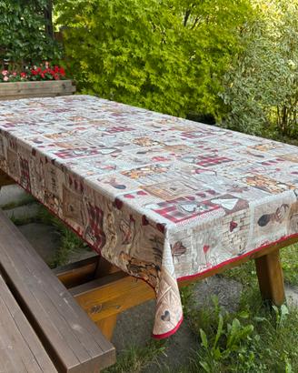 Tovaglia antimacchia motivo tirolese cm 240 x 140