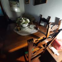 tavolo antico in massello del 800