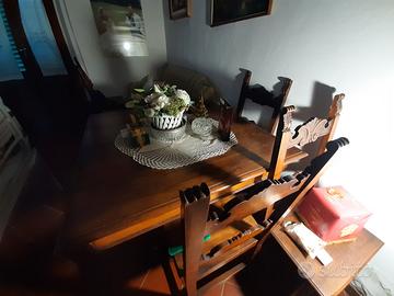 tavolo antico in massello del 800