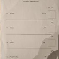 Finestre e porte-finestre nuove in PVC bianc