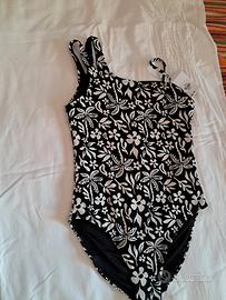 costume intero bambina con motivo floreale 