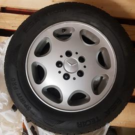 4 cerchi e gomme nuove originali mercedes 16 epoca