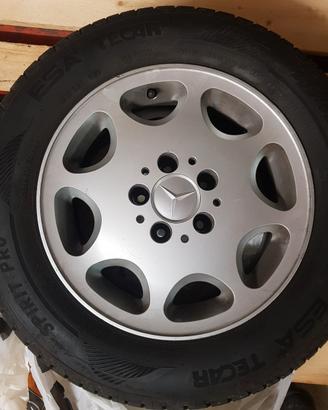 4 cerchi e gomme nuove originali mercedes 16 epoca