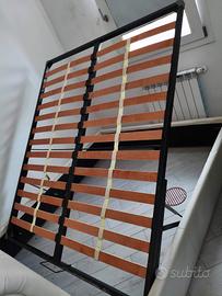 Rete a doghe matrimoniale letto contenitore 