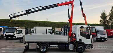 IVECO EUROCARGO 75E18 CASSONE FISSO MT3.85+GRU