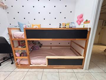 Letto kura ikea a castello 2 letti