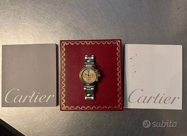 Cronografo Cartier Pasha 38 Acciaio Oro