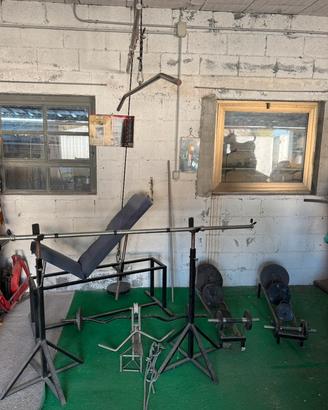 Attrezzi palestra,pesi,bilanciere,bicipiti,tripiti