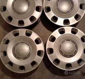 4 CERCHI+4 COPRICERCHI FIAT 500 2007-2025