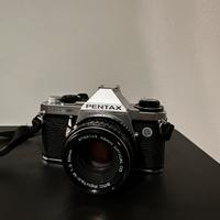 Pentax Me Super 50mm 2.0 e custodia protettiva