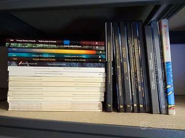 27 LIBRI DI FRANCOBOLLI DEL CANADA  1977- 2002.
