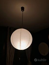 Lampadario ikea carta di riso