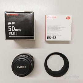 Canon EF 50mm f/1.8 II + paraluce