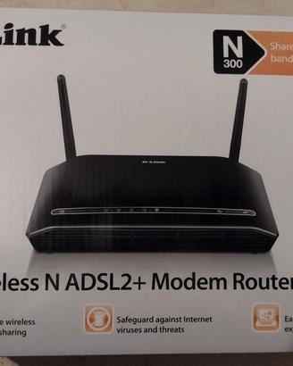 MODEM ROUTER+WIRELESS N ADSL2 D-LINK. IN OMAGGIO F