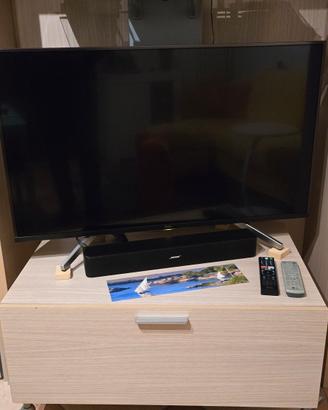 mobile soggiorno con carrello porta tv