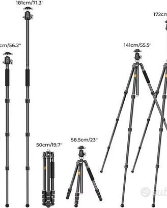 Treppiede K&F Carbonio