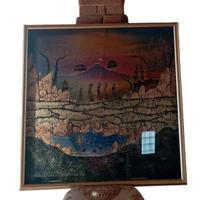 Grande quadro Batik artigianale